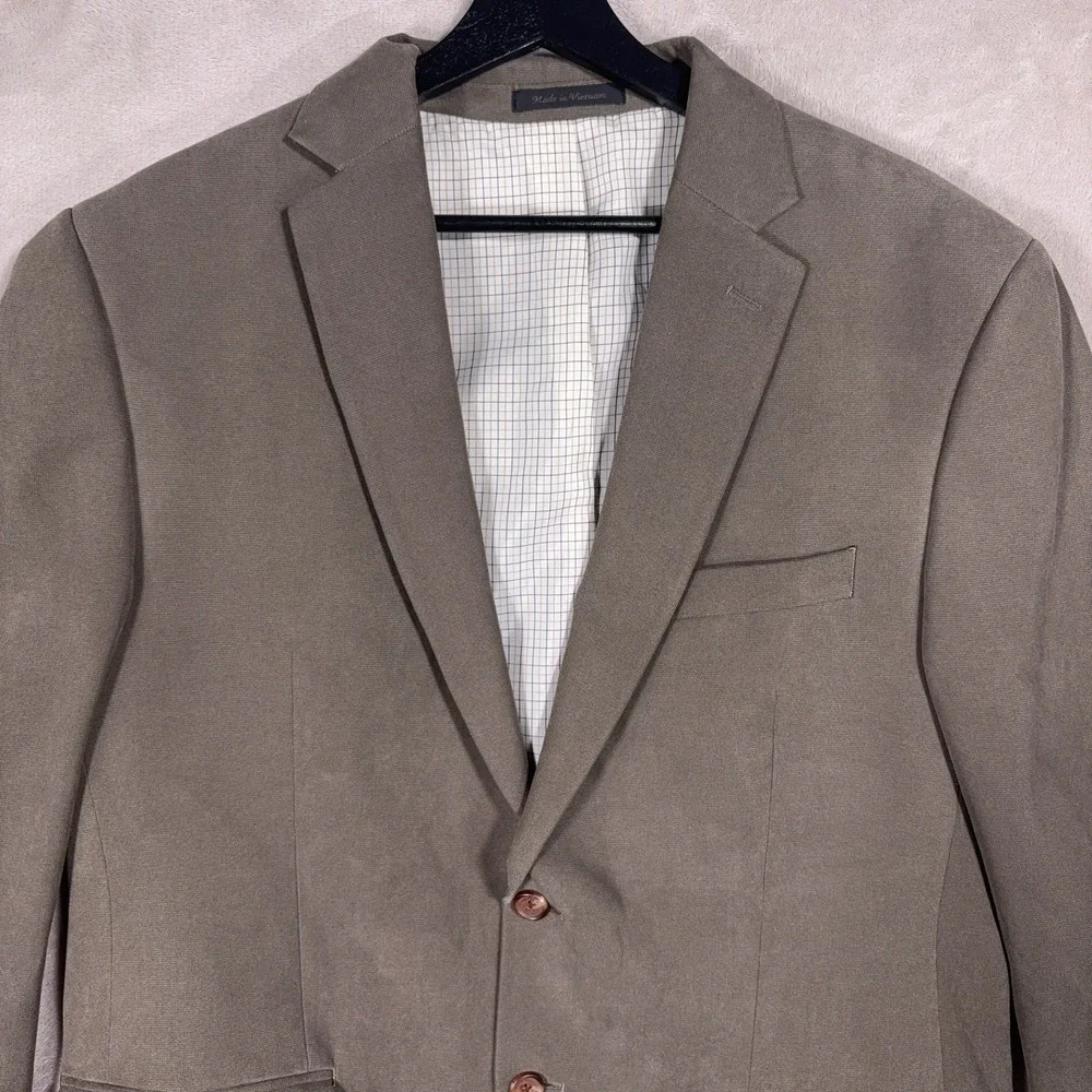 Lauren Ralph Lauren Blazer Mens 42 Brown Two Button Sport Coat Suit Jacket